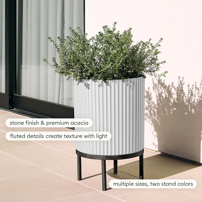 Veradek Demi Series Round Planter w/ Stand - Image 4