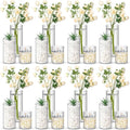 Nuogo Plastic Cylinder Vases Tall Plastic Flower Vases by Nuogo