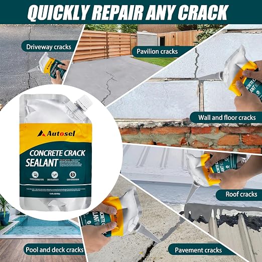 Self-Leveling Cement Crack Filler, Fast Drying Concrete Crack Filler, - Image 7