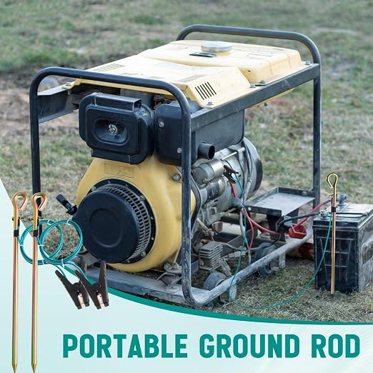 Tellegloww 2 Pcs Portable Ground Rod Grounding Rod - Image 3