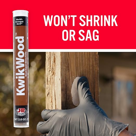 J-B Weld 8258 KwikWood Wood Repair Epoxy Putty Stick-7 inch - Image 4