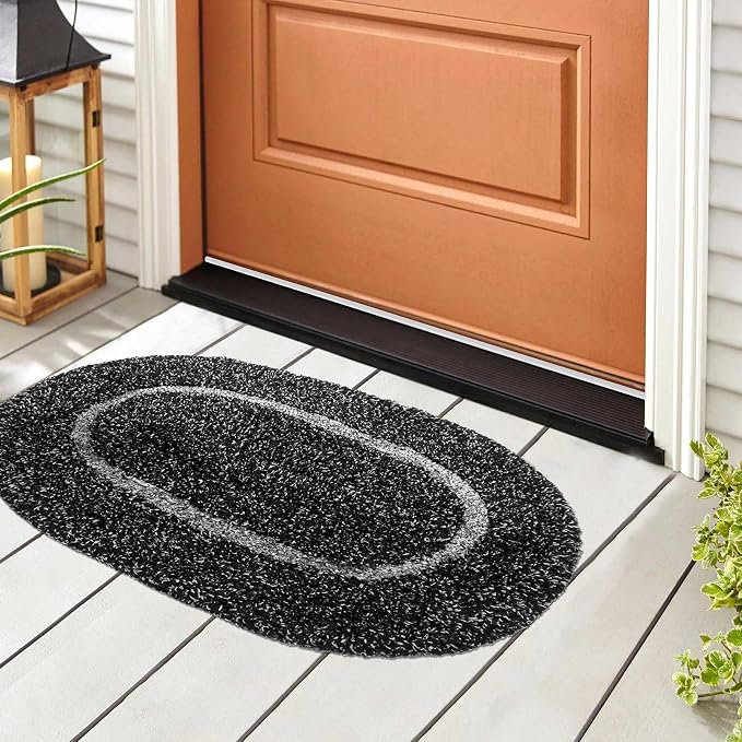 Pushglossy 2 Pcs 48" Double Bubble Kerf Door Sweep 1-3/4" Wide Vinyl - Image 7