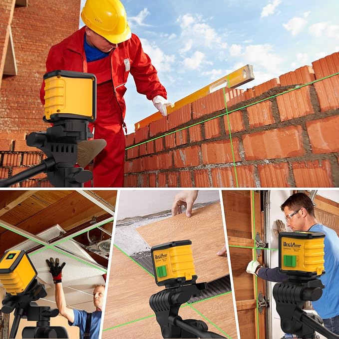 Self Leveling Laser Level with Tripod, DEGLASERS Green Cross Line Laser Level - Image 6