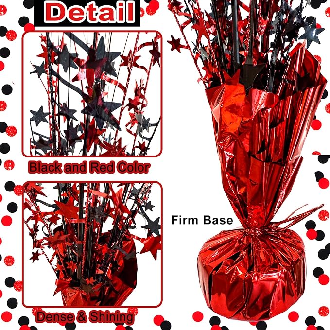 FUBININA Graduation Table Centerpiece Party Decoration Foil Spray Tabletop | 6 - Image 4