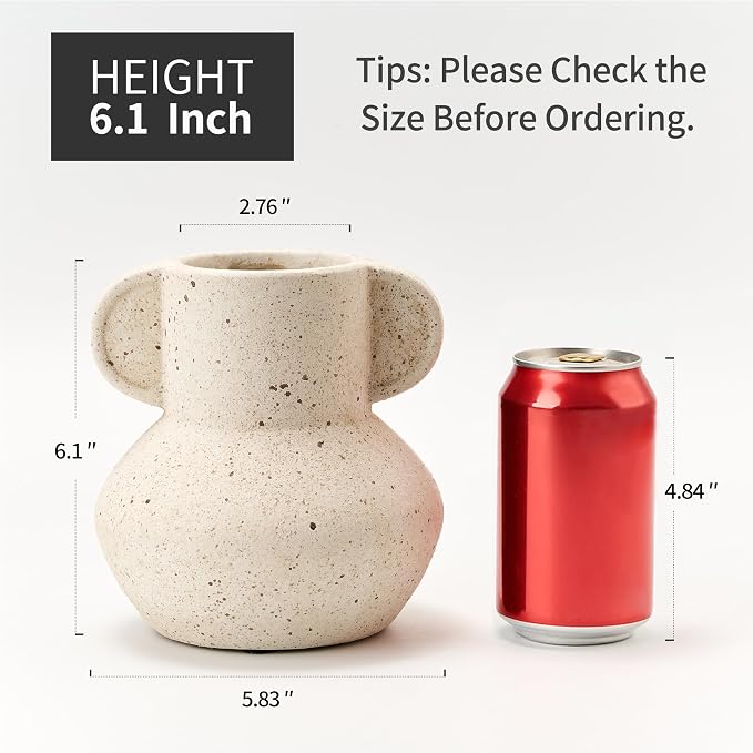 Emotionally Grounded Vase, Vaseking Ceramic Rustic Vase - Image 3