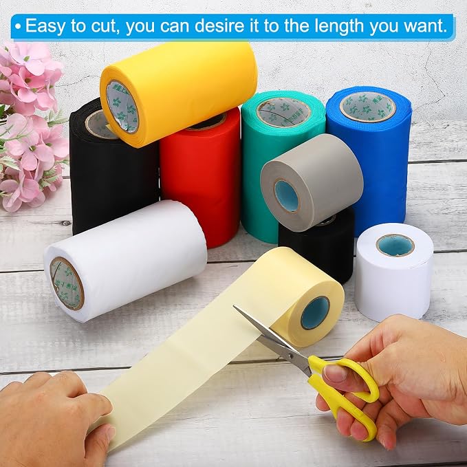 PATIKIL 4.7" x49.2ft Pipe Wrapping Tape, 2 Pack PVC Duct Tape Pipes Insulation - Image 4