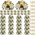 Yunlly 20 Pcs Rose Candle Rings by Yunlly