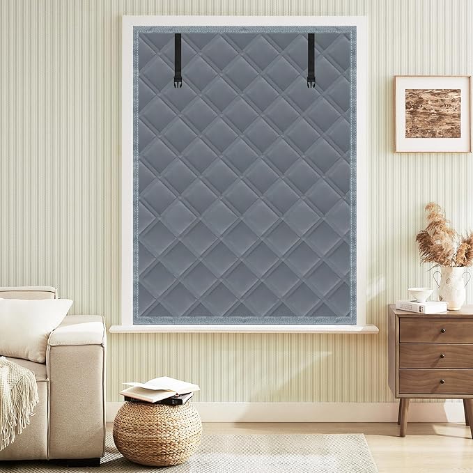 Winter Insulated Window Curtain 47"x63", Oxford Cloth Thermal Insulated Window by Skloopearg