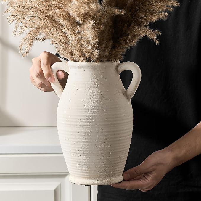 Emotionally Grounded Vase, Vaseking Large Ceramic Rustic Vase - Image 3