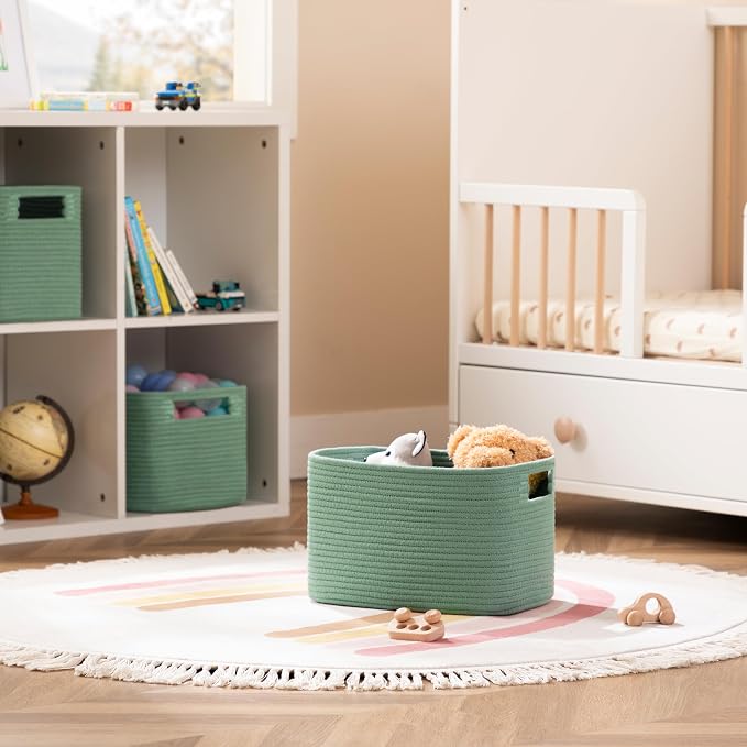 4 Pack Storage Baskets for Organizing, Shelf Baskets - Image 3