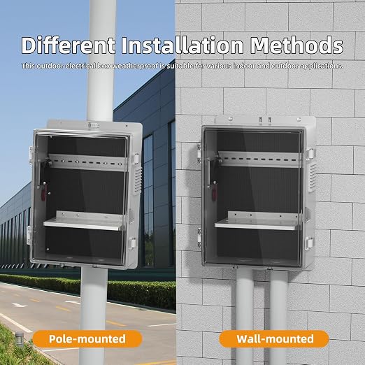 Joinfworld Outdoor Electrical Vented Box 16x11x6 | Durable ABS Outdoor - Image 6