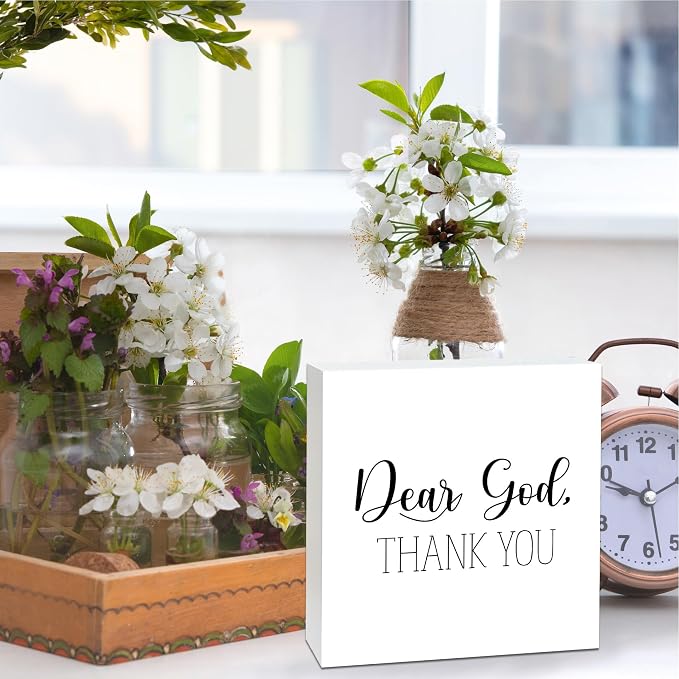 Farmhouse Decor, Christian God Home Decorations, Aesthetic Entry Way Table - Image 3