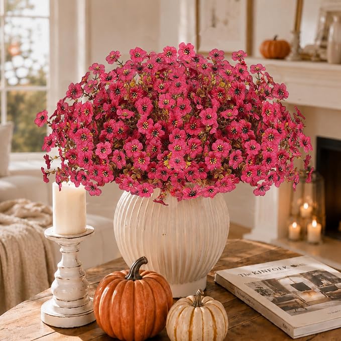 Artificial Fake Mums Flowers Plants - Image 5