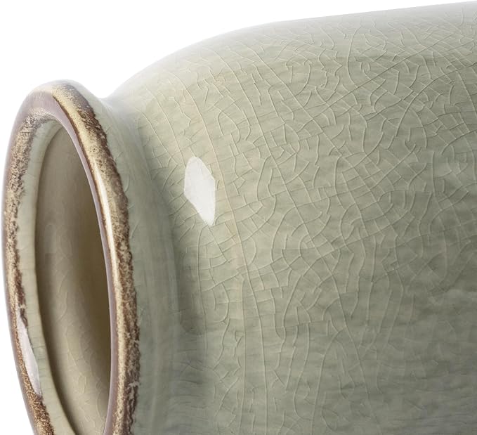 VICTOR & TERESA Rustic Green Vase - Image 6