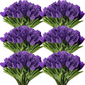 Janinka 50pcs Artificial Tulip Flowers Fake PU Tulips Faux Latex Bouquet Flower by Janinka