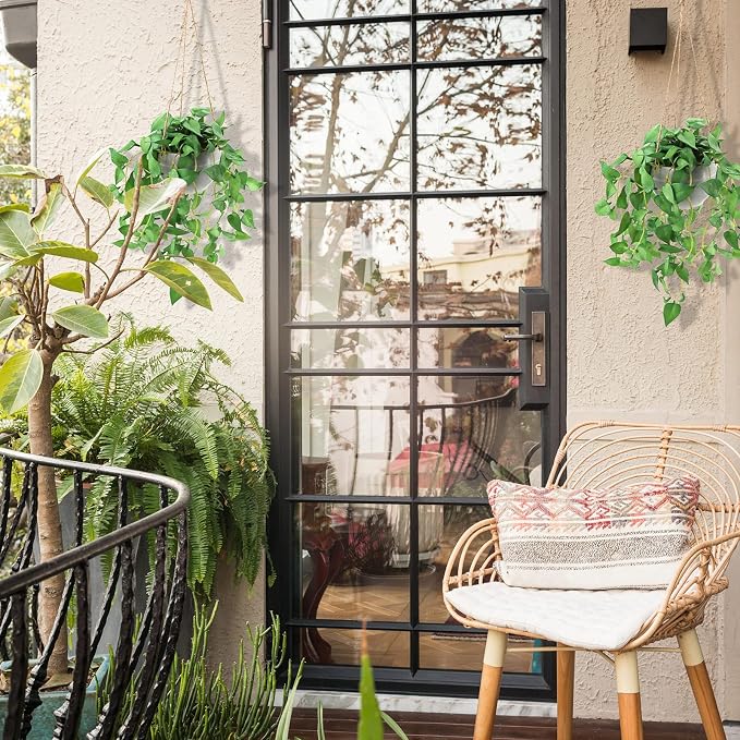 TNNTOPELE 2 Pack Hanging Plant Fake Plants - Image 7