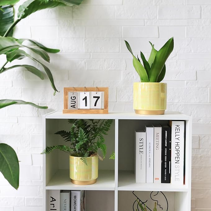 Gepege Ceramic Plant Pots for Indoor Plants, Planters - Image 2