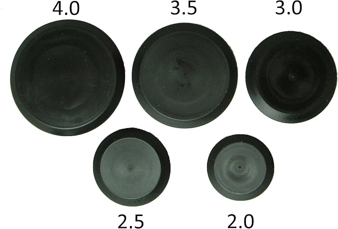 25 Piece Flush Mount Black Hole Plug Assortment - Image 2
