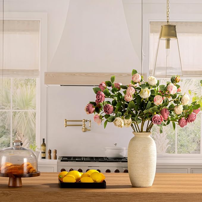 Ceramic Flower Vase, 12.5" Large Rustic Farmhouse Vases Home Decor Tall Pottery - Image 5