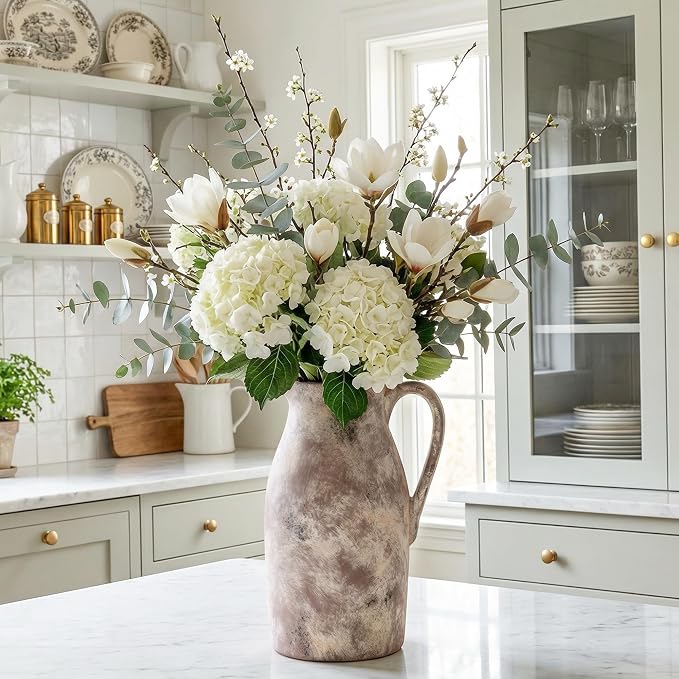 Ceramic Flower Vase with Handles - Image 6