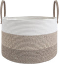 JMvicyroam 115L Extra Large Machine Washable Cotton Rope Blanket Basket | by JMvicyroam