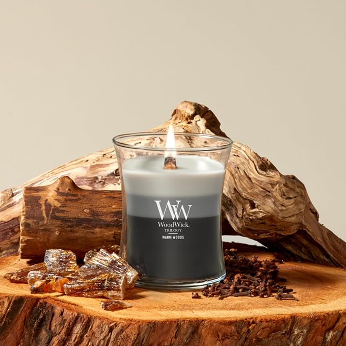 WoodWick Warm Woods Trilogy Holiday Candle Gifts - Image 2