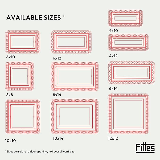 Fittes Flush Wall Vent, Minimalist ABS Plastic HVAC Air Return Register Cover - Image 11