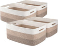 OIASKET Large Storage Basket for Organizing, Woven Rope Basket for Shelves by OIASKET