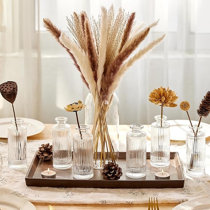 ComSaf Glass Small Bud Vases in Bulk 6 Pcs 5.2 Inch, Mini Bouquet Display - Image 5
