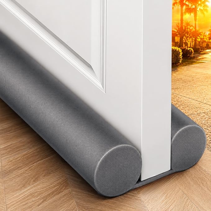 MAXTID 32" Gray Door Air Draft Stopper, Wind Blocker by MAXTID