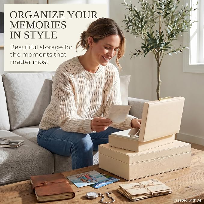 Decorative Storage Boxes with Lids - Image 5