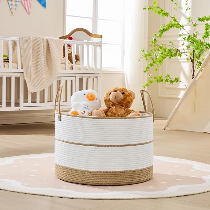 KAKAMAY Large Blanket Basket - Image 5