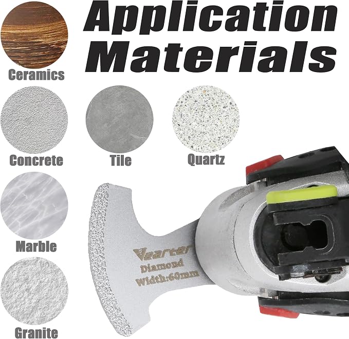 7PCS Diamond Oscillating Tool Blade Kit, - Image 2