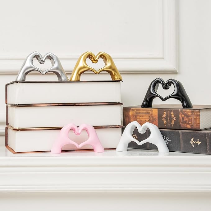 Small Heart Hands Sculpture Decor - Image 6