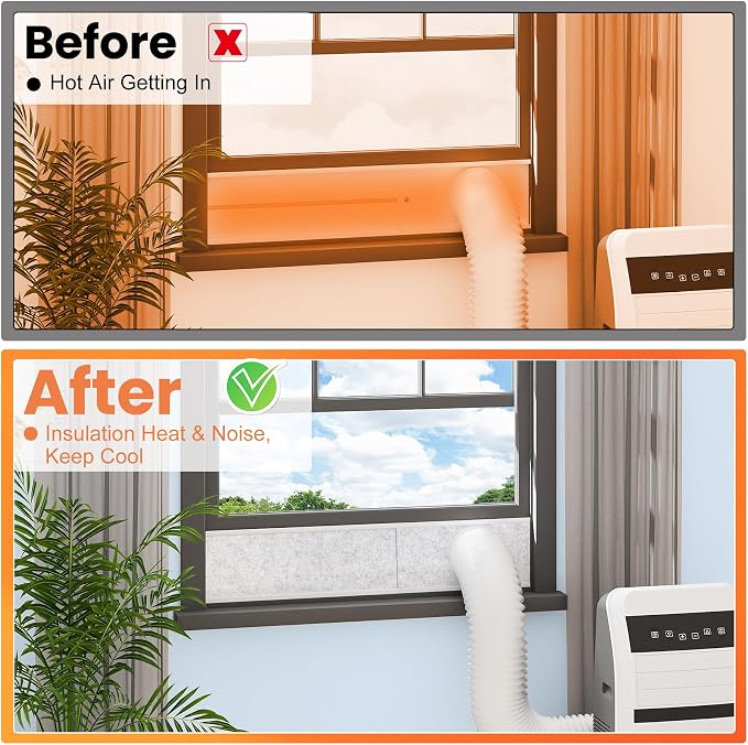 GCGOODS Insulated Foam Panels for Portable Air Conditioner Window Vent Kit - Image 8