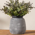 Ceramic Rustic Vase, Small Flower Farmhouse Vases Home Decor, 6“ Short Pottery by ooit