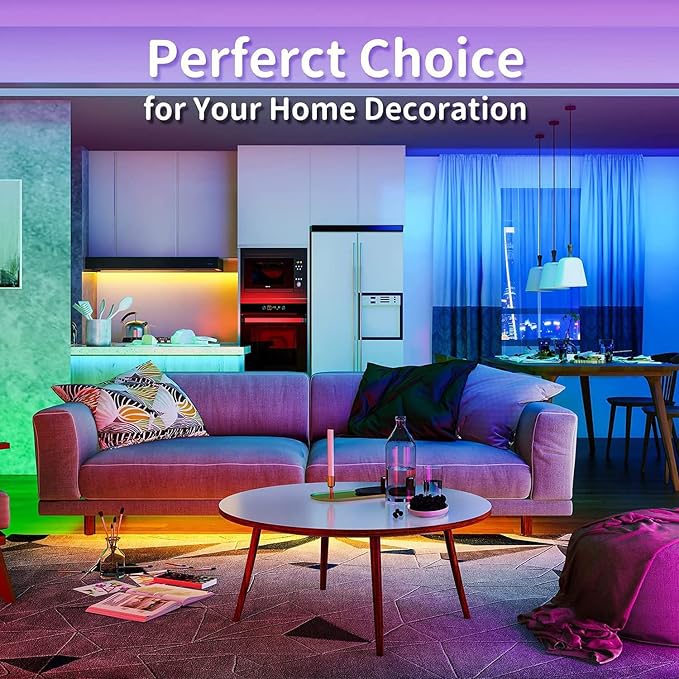 Tenmiro 130ft Led Lights for Bedroom, LED Strip Lights - Image 6