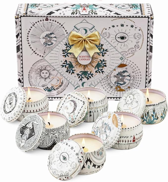 Candle Set for Women Gift, Scented Candles, 6 Pack Large Natural Soy Wax - Image 9