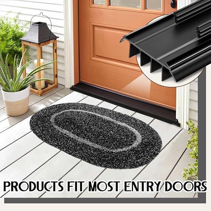 Pushglossy 2 Pcs Kerf Style Door Bottom Seal - Image 6