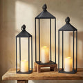 Perfnique Decorative Lanterns for Indoor & Outdoor, Farmhouse Modern Decor for by PERFNIQUE