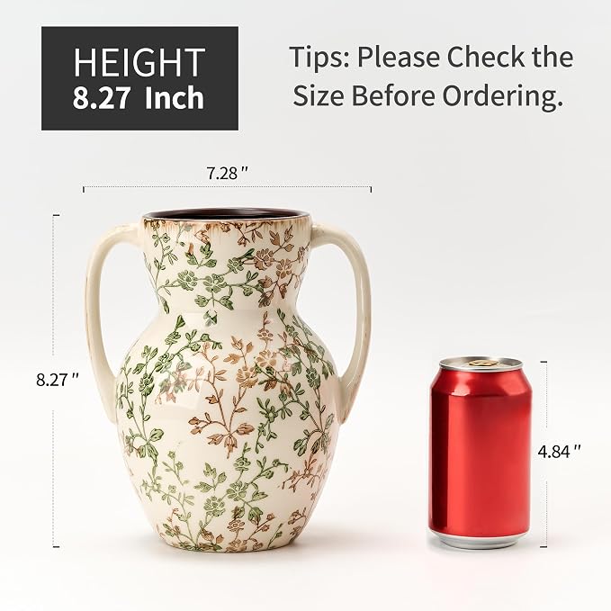 Emotionally Grounded Vase, Vaseking Large Ceramic Rustic Vase - Image 3