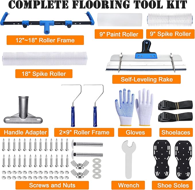 18-Inch Complete Self Leveling Tool Kit, Epoxy Floor Tool Kit | Complete self - Image 2