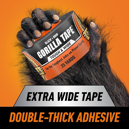 Gorilla Tough & Wide Heavy Duty Duct Tape, 2.88" x 25 yd, Indoor & Outdoor Use - Image 5