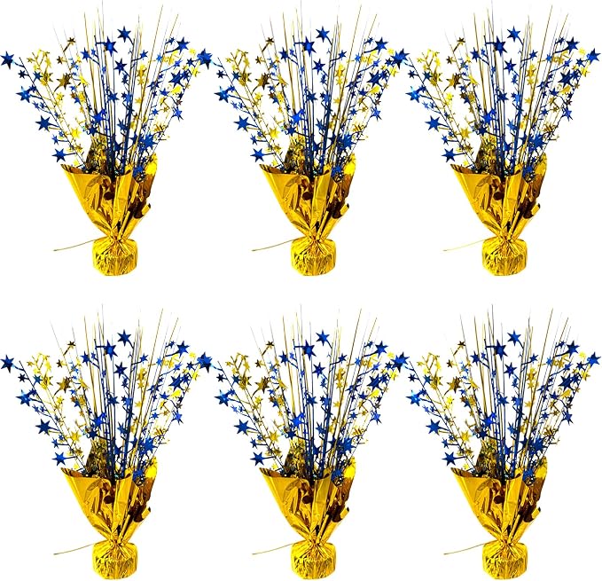 FUBININA Birthday Table Centerpiece Party Decoration Foil Spray Centerpiece | 6 by FUBININA