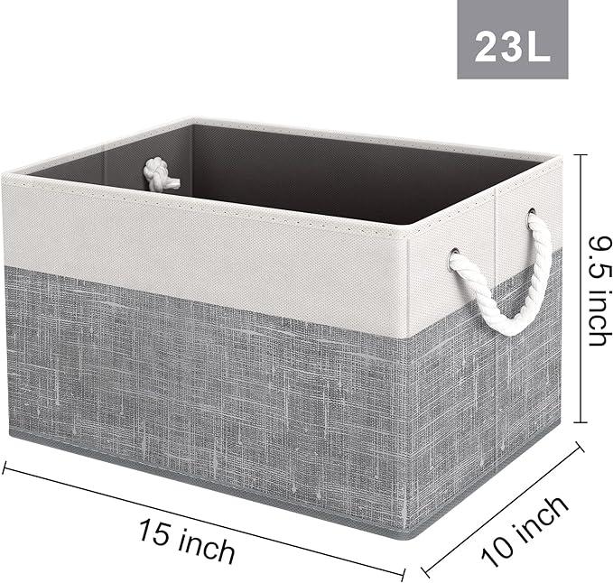 Storage Bins 8-Pack, Foldable Storage Baskets - Image 2
