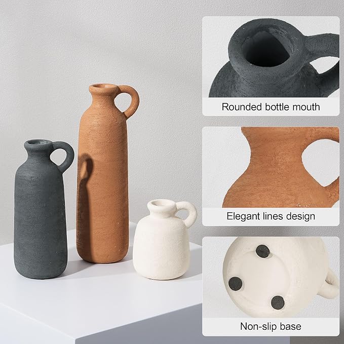 Ceramic Vase Set, Decorative Vases - Image 2