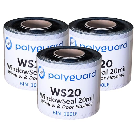 POLYGUARD WindowSeal Window and Door Flashing Tape, 6 in x 100 ft Roll by POLYGUARD
