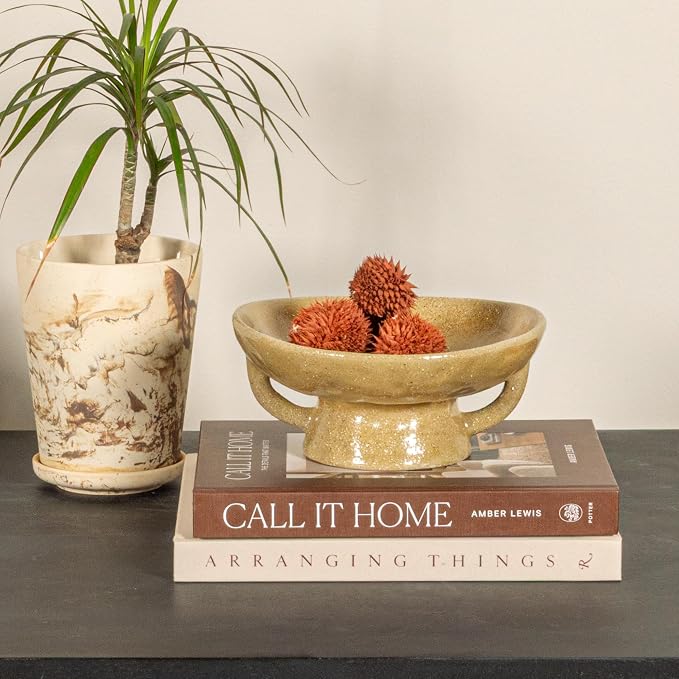 Creative Co-Op Stoneware Footed Pedestal Bowl - Image 8