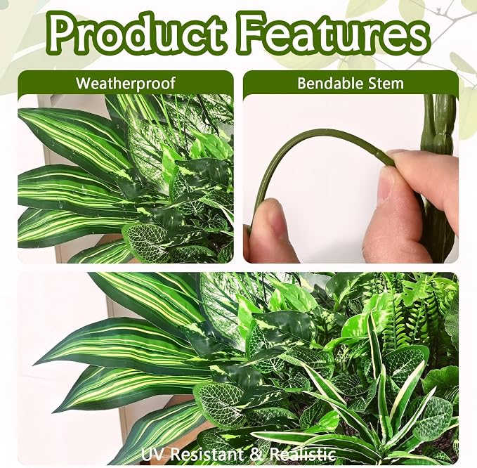 Faux Outdoor Plants, Large Bunches - Image 3