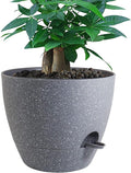 UOUZ 12 inch Large Self Watering Pots, Plastic Planters by UOUZ